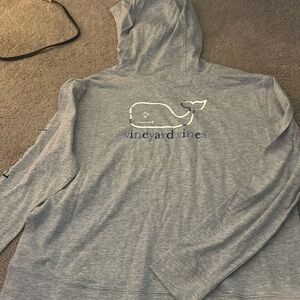 🐳‼️SALE‼️NWOT Vineyard Vines Girls gray long sleeve hoodie🐳